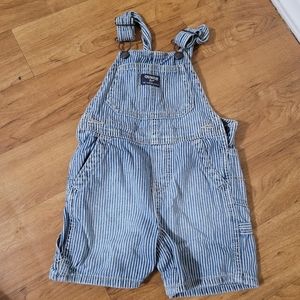 Toddler striped overalls, 24 months